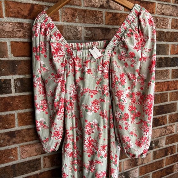 Anthropologie  * Forever that Girl Puff Sleeve mini dress 100% cotton - Picture 2 of 12